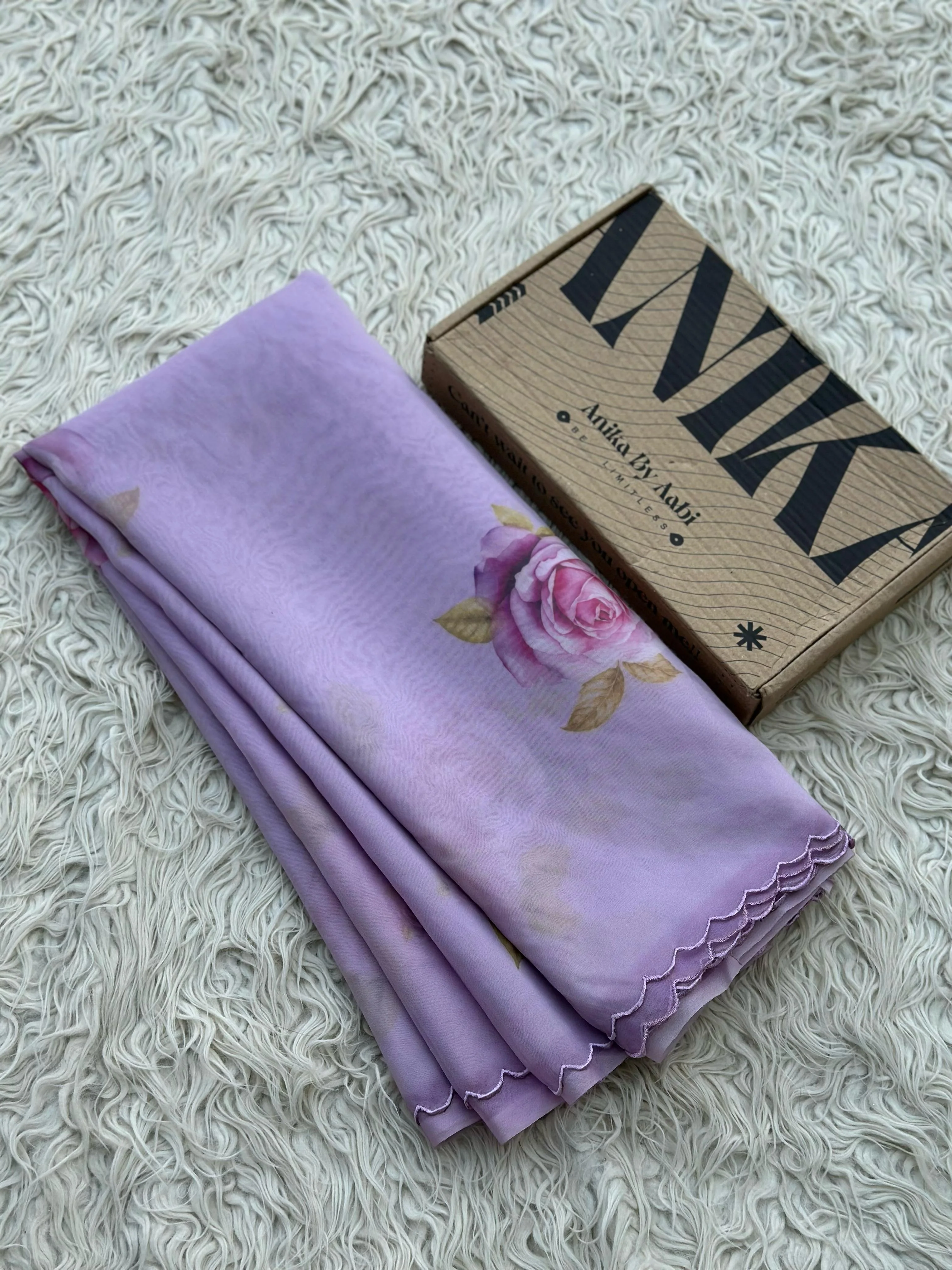SITARA -LAVENDER SAREE - Image 6