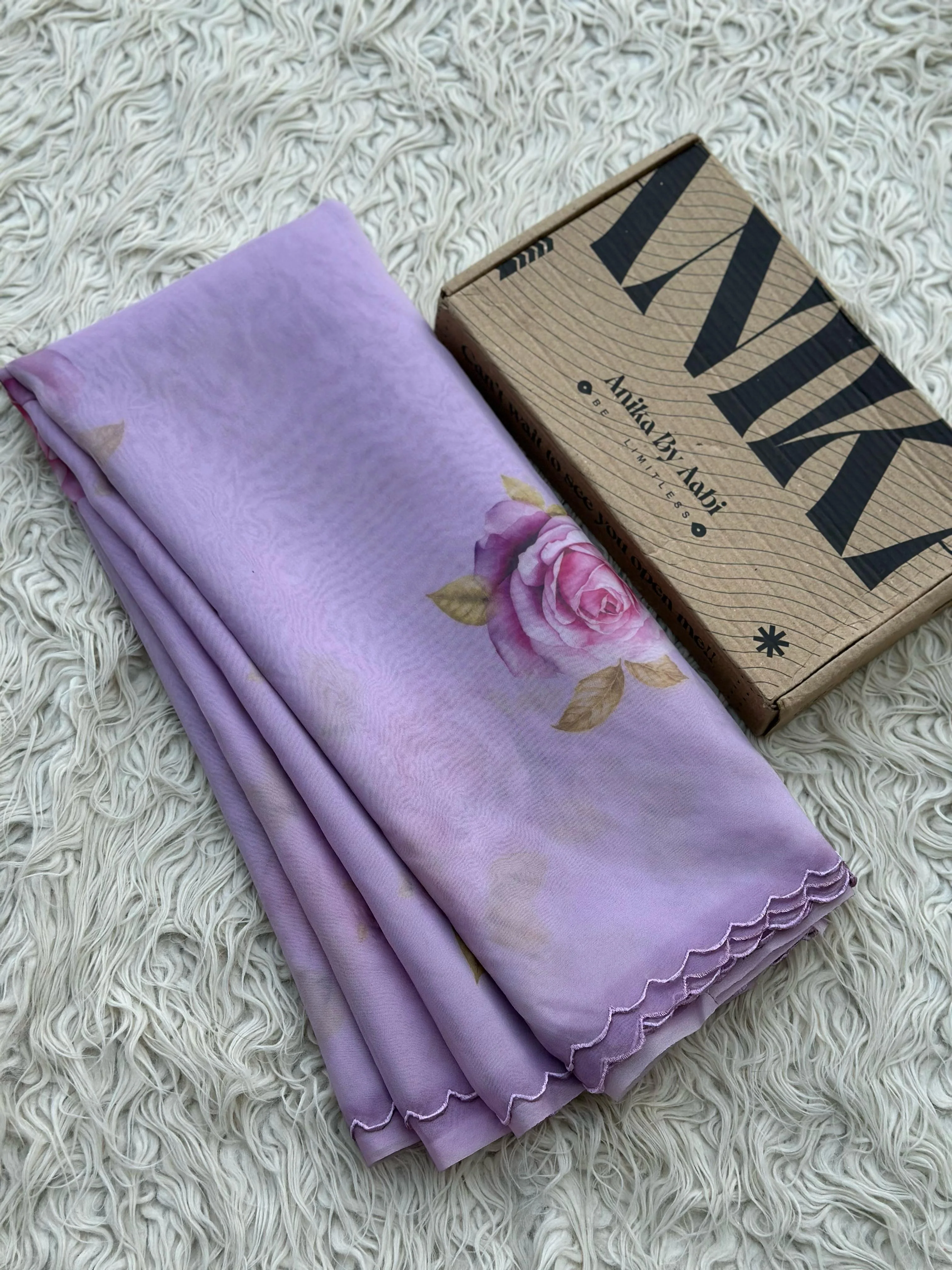 SITARA -LAVENDER SAREE - Image 8