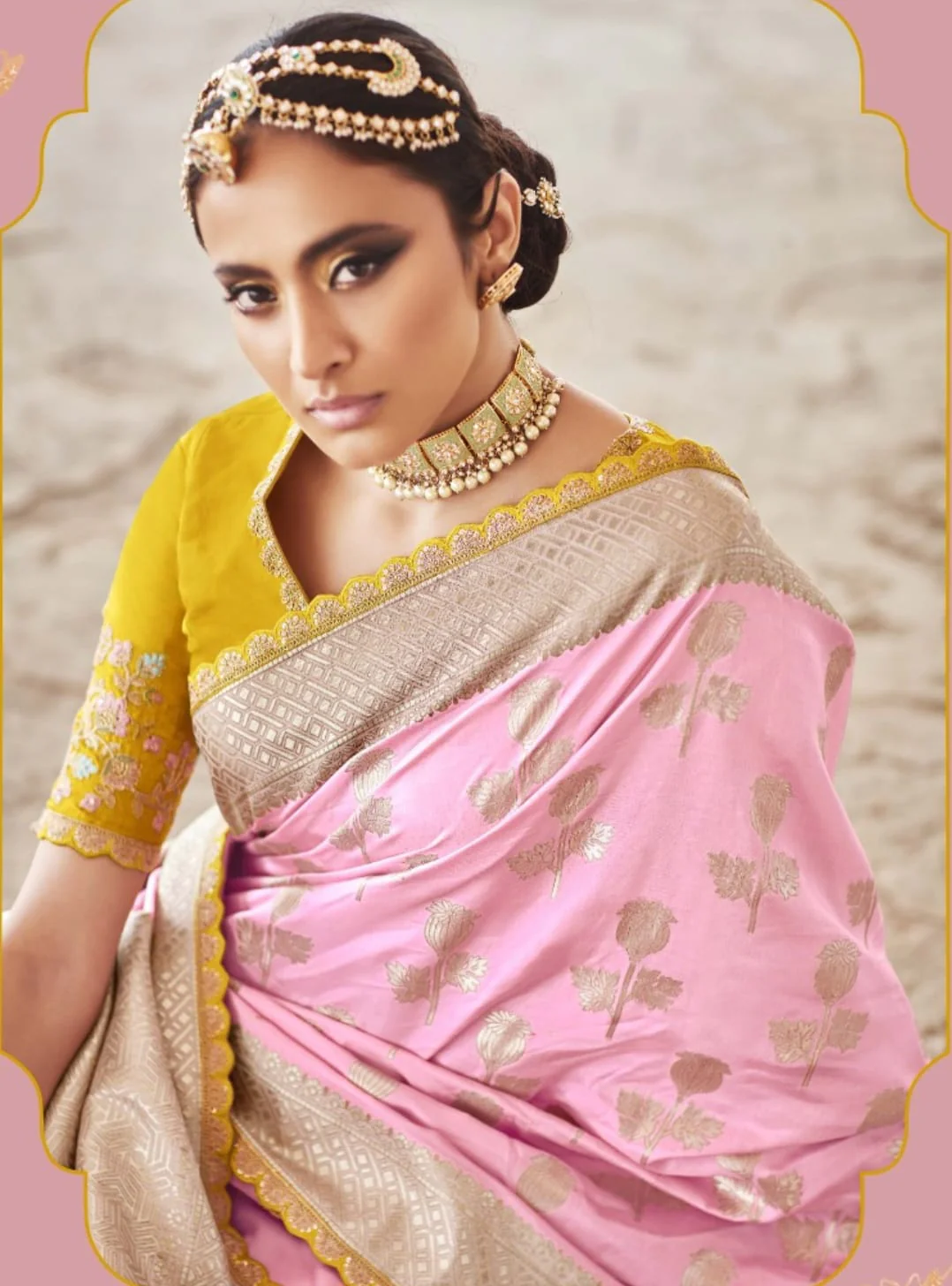 SUHA- PINK SAREE - Image 5