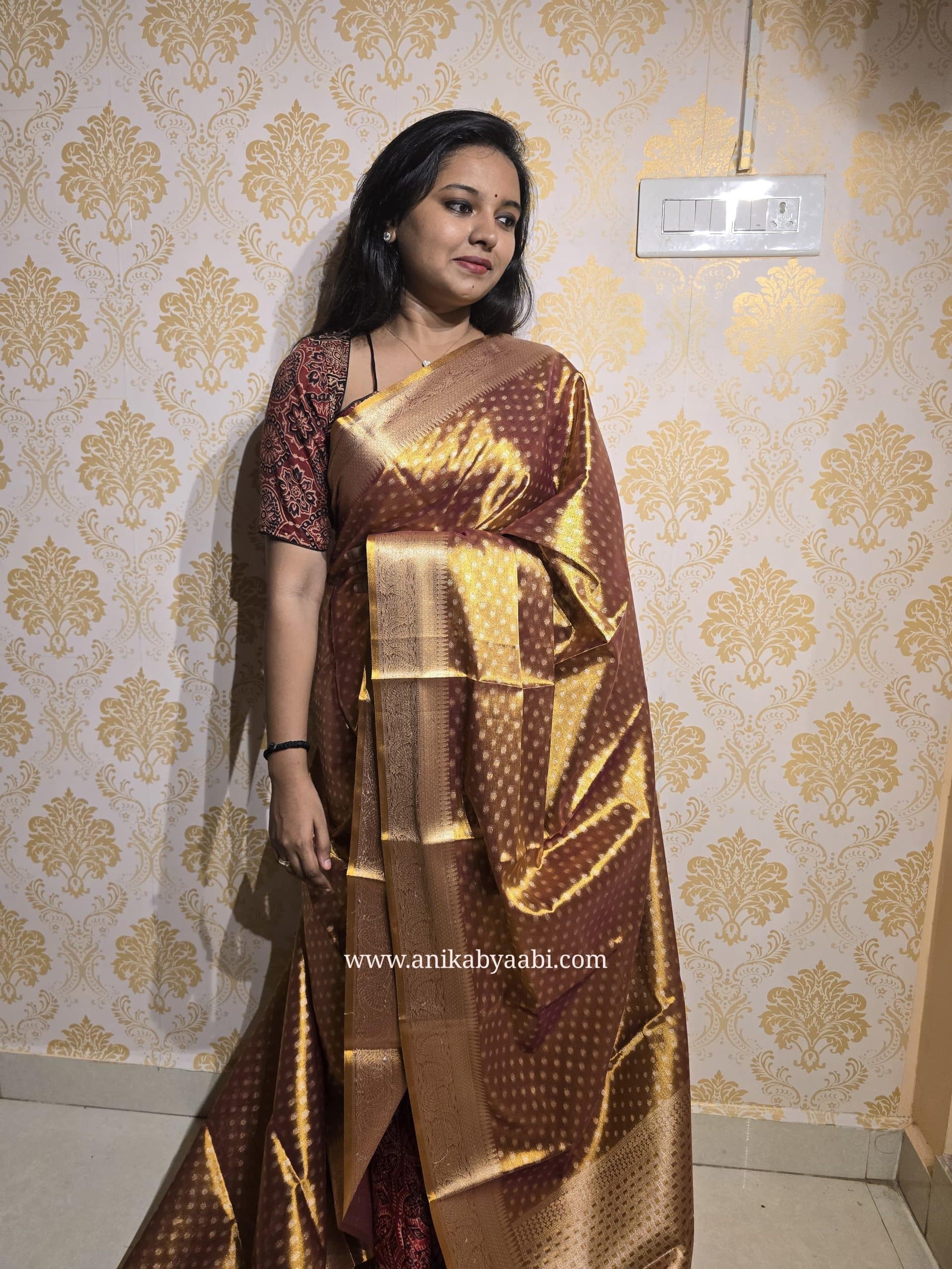 TIRA- ANTIQUE GOLD SAREE - Image 6