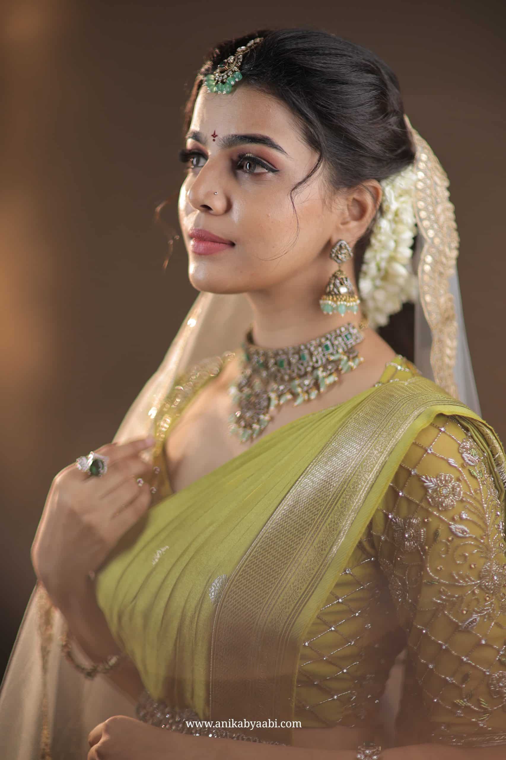 VINTAGE BANARASI-GREEN SAREE - Image 7