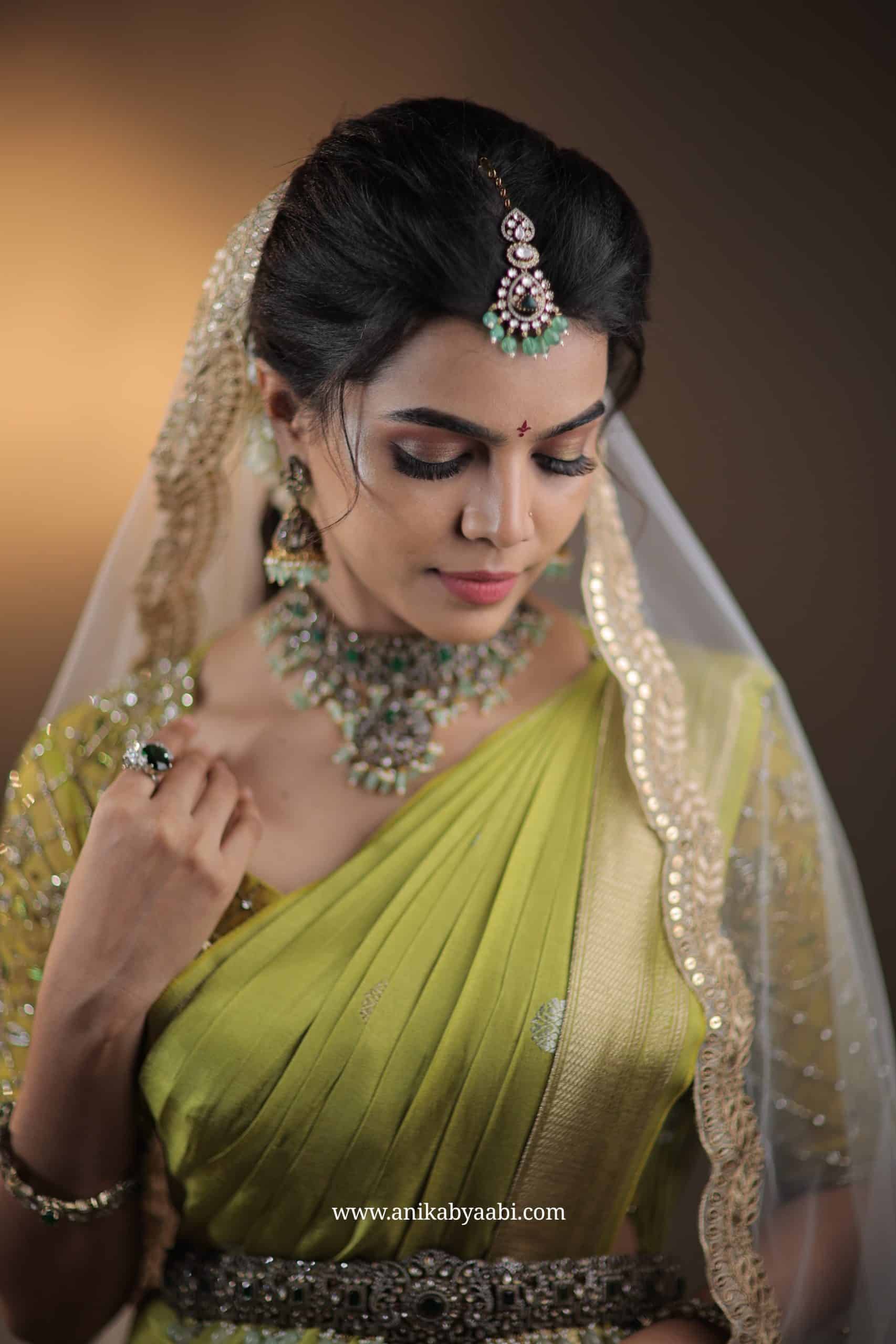 VINTAGE BANARASI-GREEN SAREE - Image 9